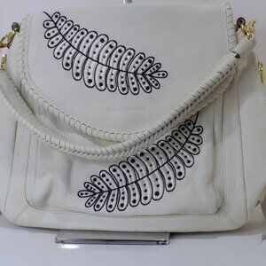 Aimee Kestenberg Convertible Shoulder Bag, Medium, In Off White Color